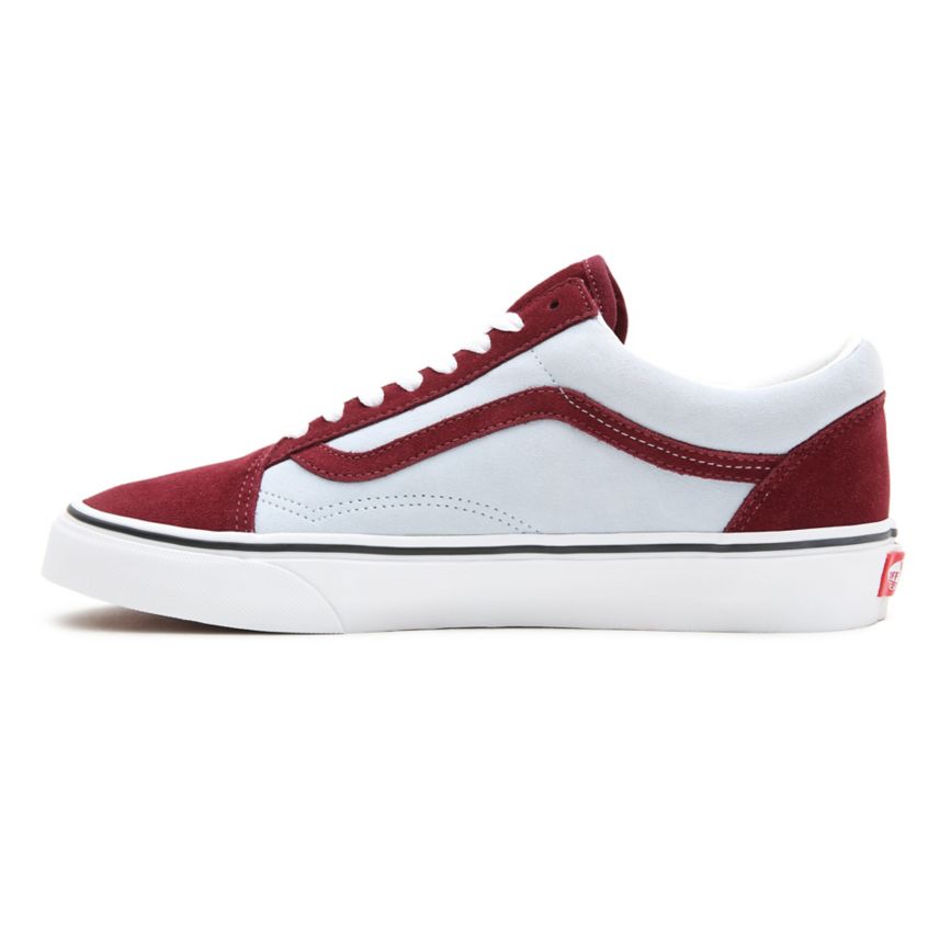 Vans 2-Tone Semsket Skinn Old Skool Sko Bordove | VN821K0QJ56