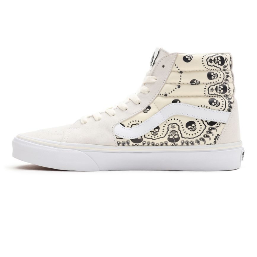Vans Bandana SK8-Hi Sko Biele | VN926L0ZI29