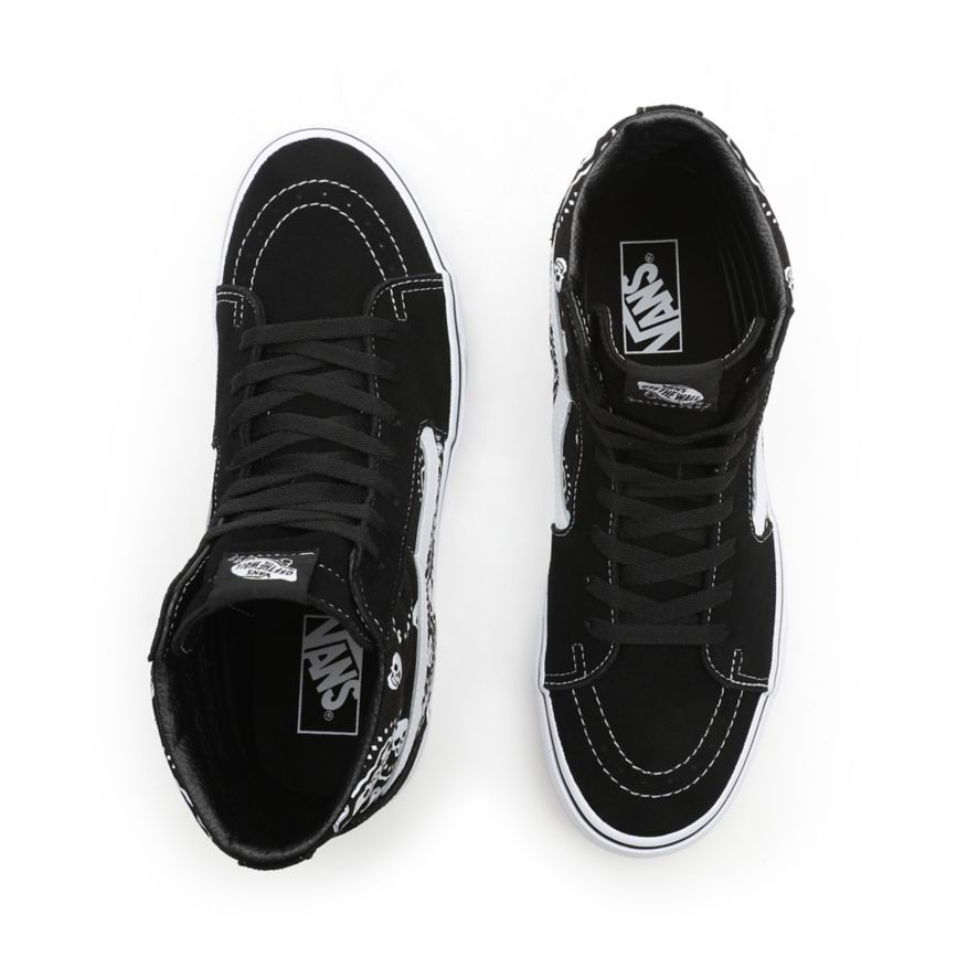 Vans Bandana SK8-Hi Sko Čierne | VN889R7HX37