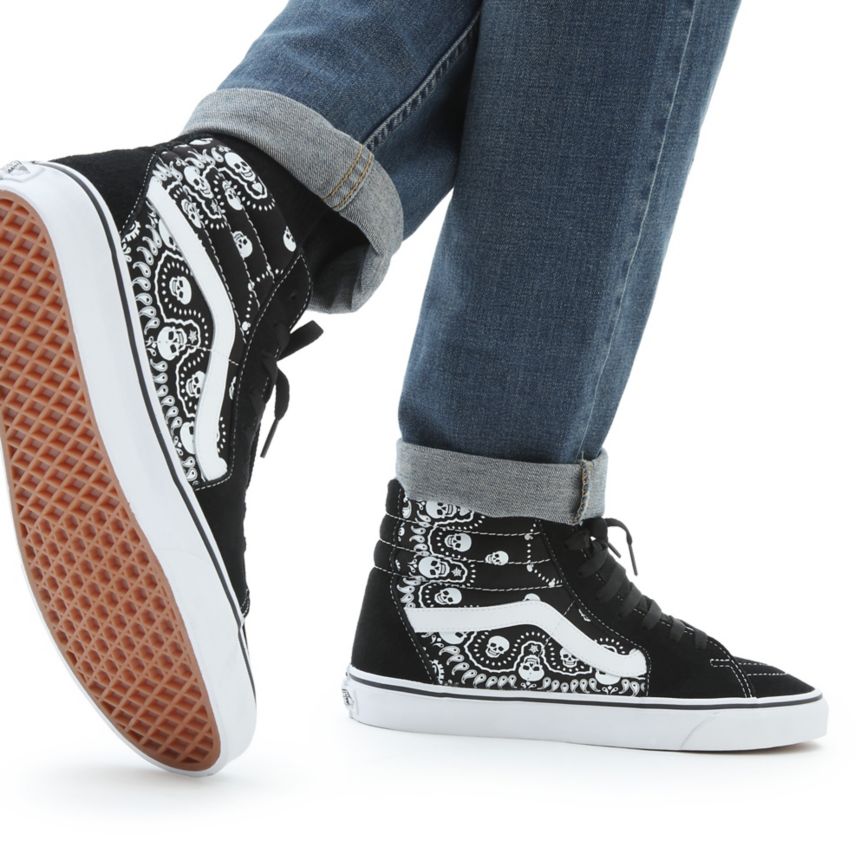 Vans Bandana SK8-Hi Sko Čierne | VN889R7HX37