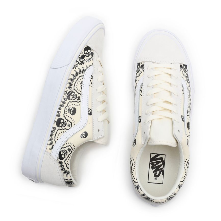 Vans Bandana Stil 36 Sko Biele | VN503A2EN12