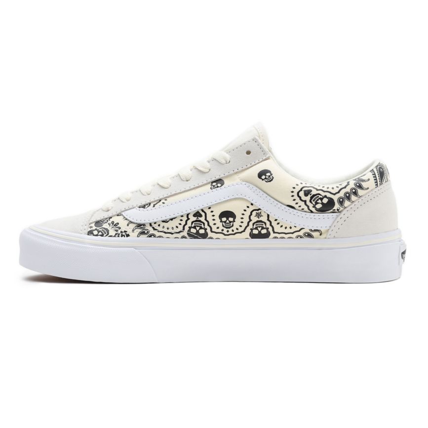 Vans Bandana Stil 36 Sko Biele | VN503A2EN12