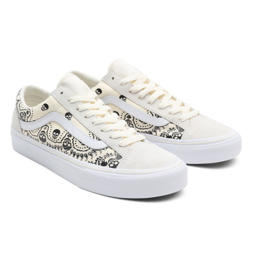 Vans Bandana Stil 36 Sko Biele | VN503A2EN12