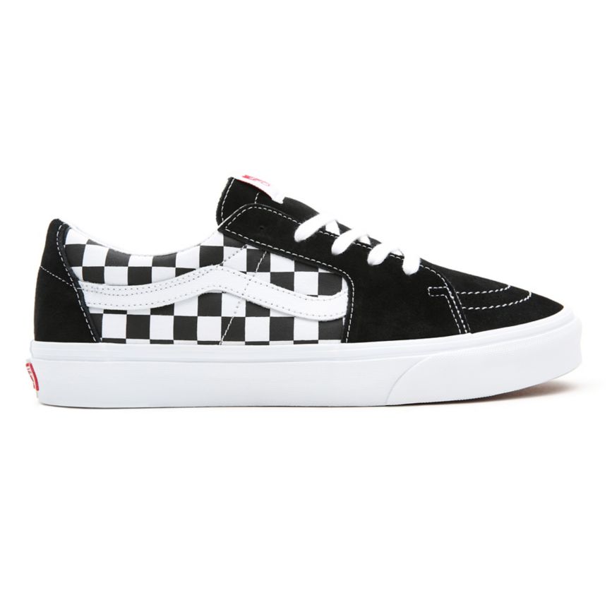 Vans Canvas Semsket Skinn SK8-Low Sko Čierne | VN185V4RC93