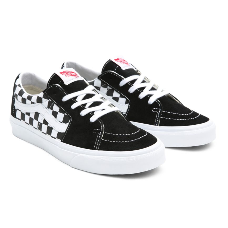 Vans Canvas Semsket Skinn SK8-Low Sko Čierne | VN185V4RC93