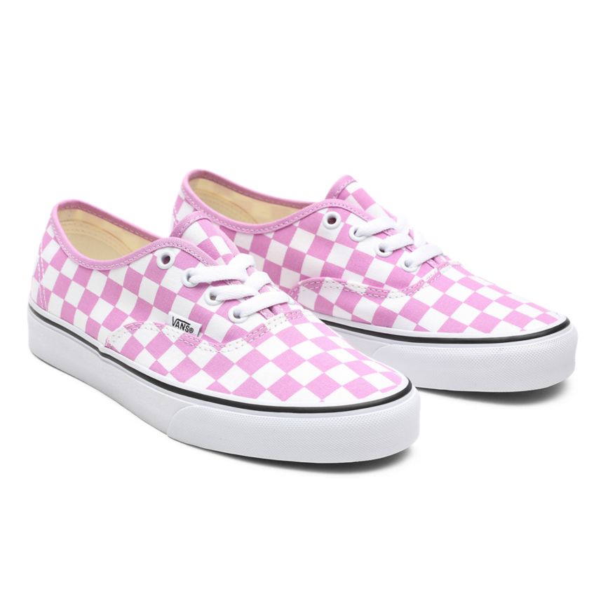 Vans Checkerboard Authentic Sko Ruzove | VN045Q0AY74