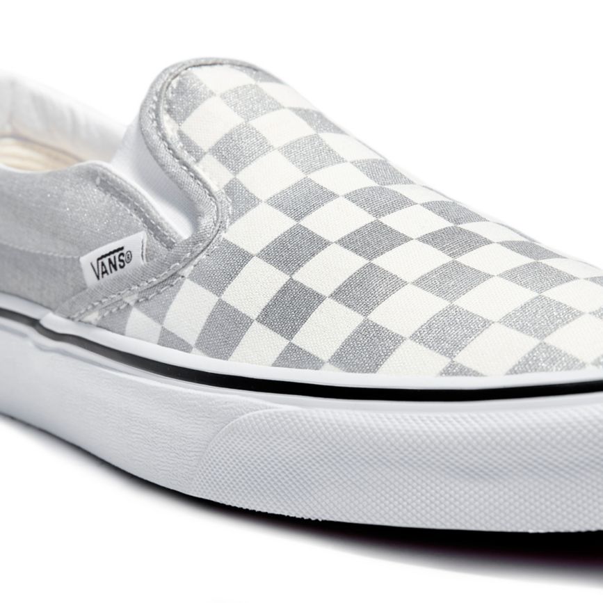 Vans Checkerboard Classic Slip-On Sko Siva | VN031L2VC56