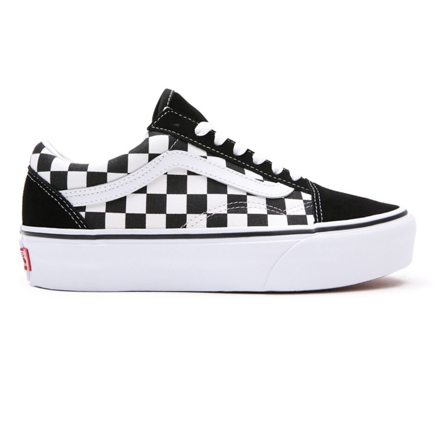 Vans Checkerboard Old Skool Platform Sko Čierne | VN639N7AA96
