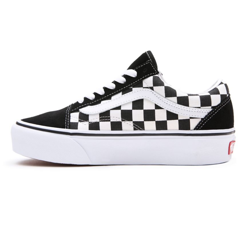 Vans Checkerboard Old Skool Platform Sko Čierne | VN639N7AA96