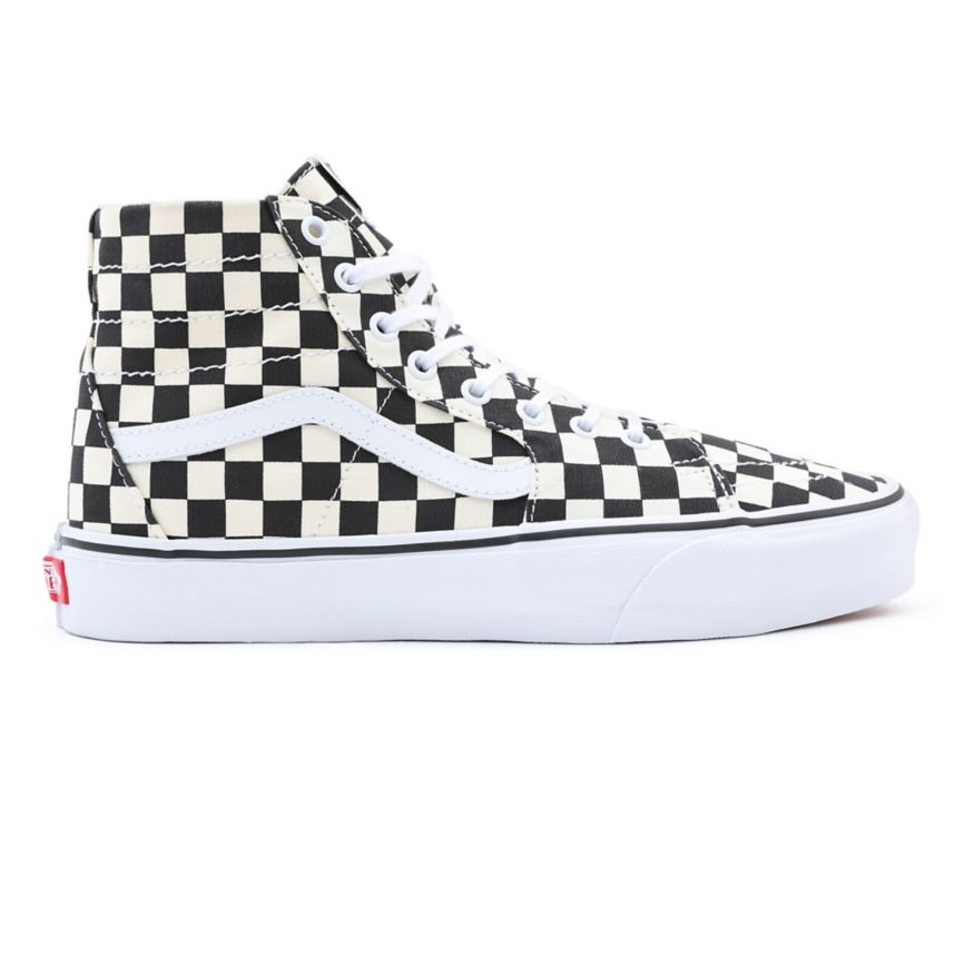 Vans Checkerboard Sk8-Hi Tapered Sko Čierne | VN646B3FQ48