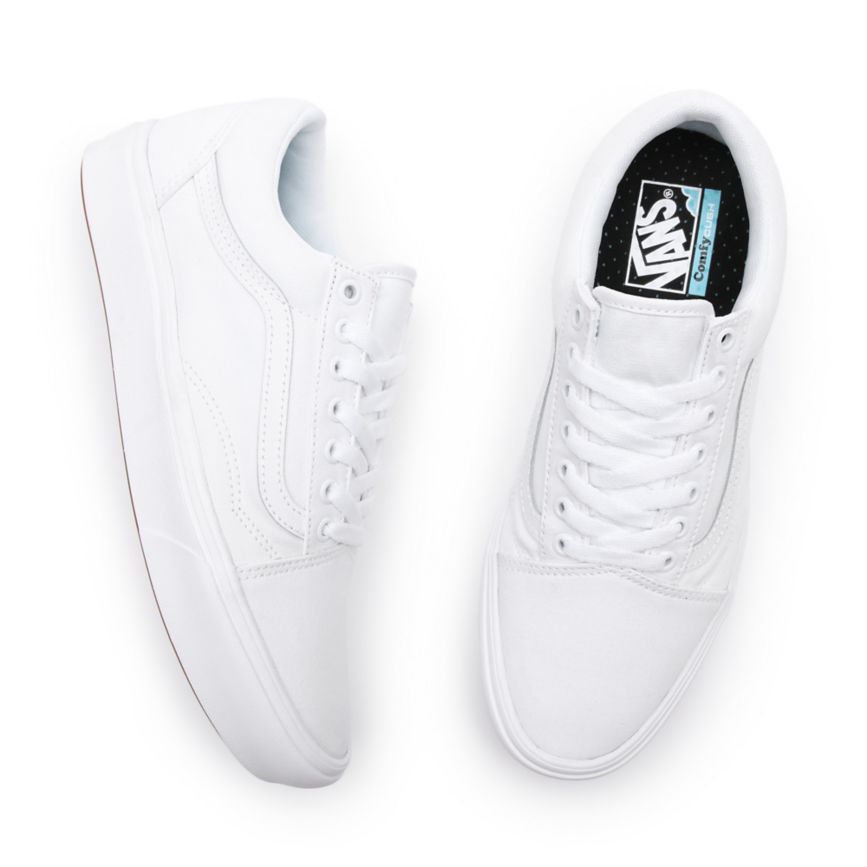Vans Classic ComfyCush Old Skool Sko Biele | VN914E1OX86