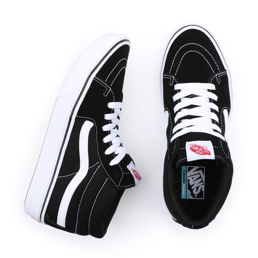 Vans Classic ComfyCush Sk8-Mid Sko Čierne | VN027M8NS14