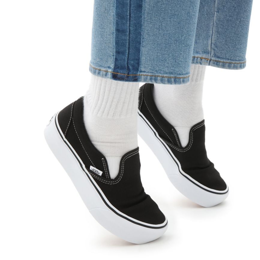 Vans Classic Slip-On Platform Sko Čierne | VN622U9LS97