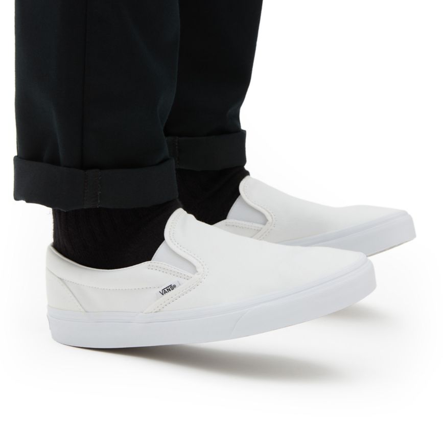 Vans Classic Slip-on Sko Biele | VN323R0GM74