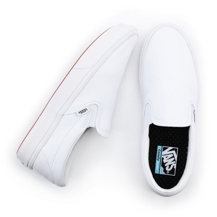Vans Comfycush Slip-On Sko Biele | VN222R1MU06