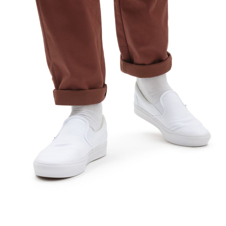 Vans Comfycush Slip-On Sko Biele | VN222R1MU06