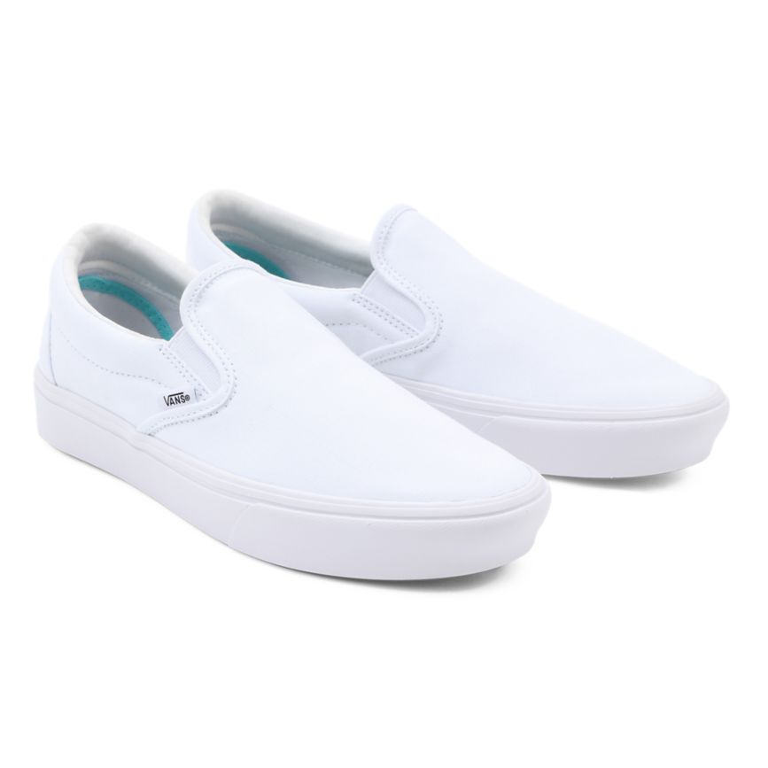 Vans Comfycush Slip-On Sko Biele | VN222R1MU06