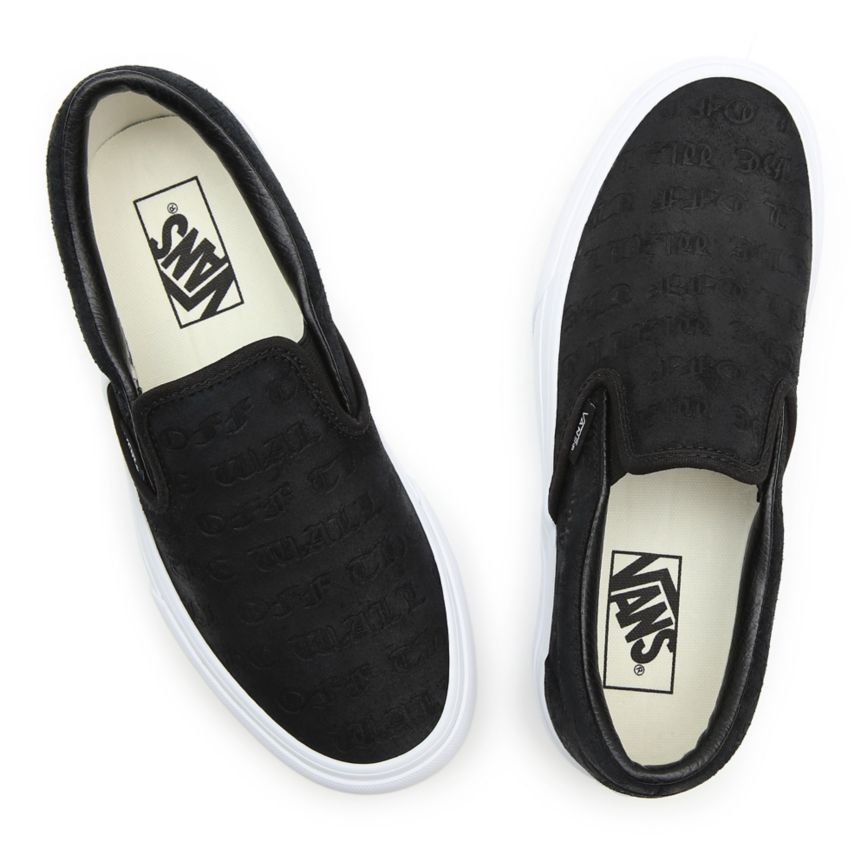 Vans Deboss OTW Classic Slip-On Platform Sko Čierne | VN469J5CC33