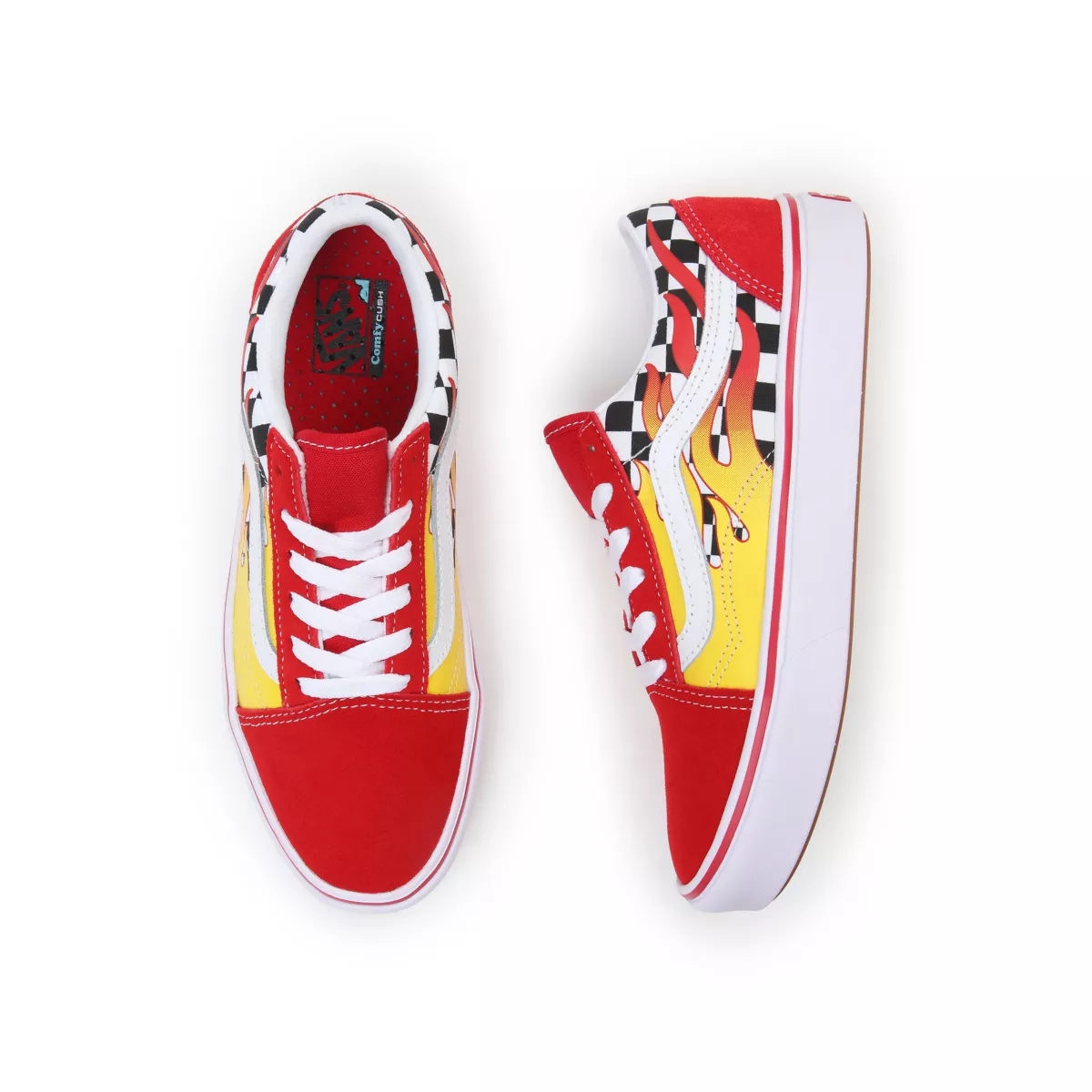 Vans Flame ComfyCush Old Skool Sko Červené | VN619C7WQ66