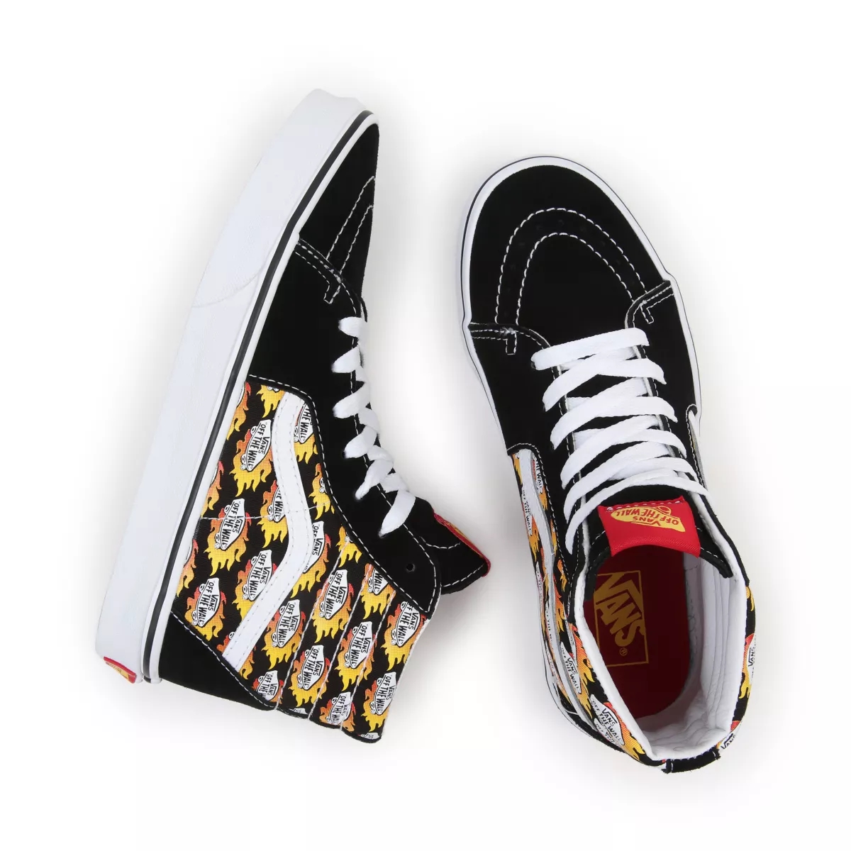 Vans Flame Logo Repeat Sk8-Hi Sko Čierne | VN268Q3VB65