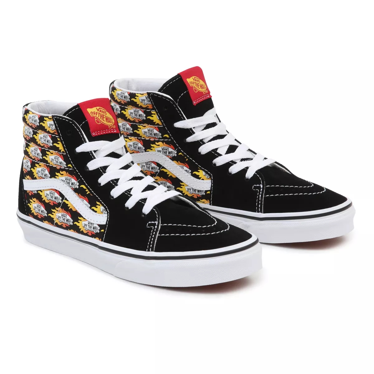 Vans Flame Logo Repeat Sk8-Hi Sko Čierne | VN268Q3VB65