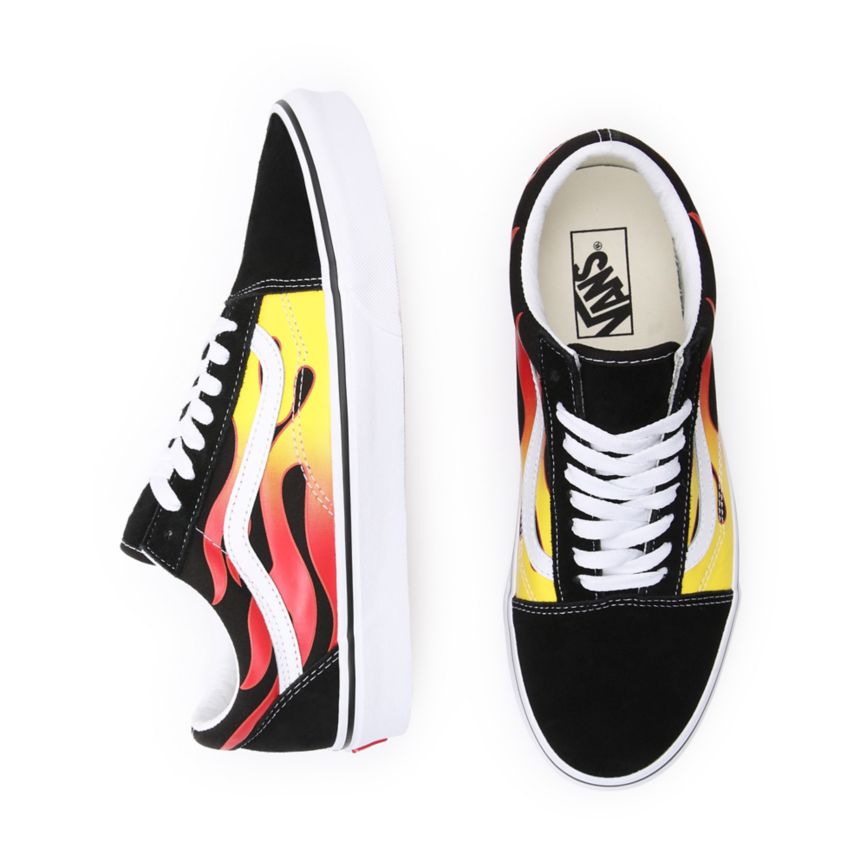 Vans Flame Old Skool Sko Čierne | VN641F5RZ12