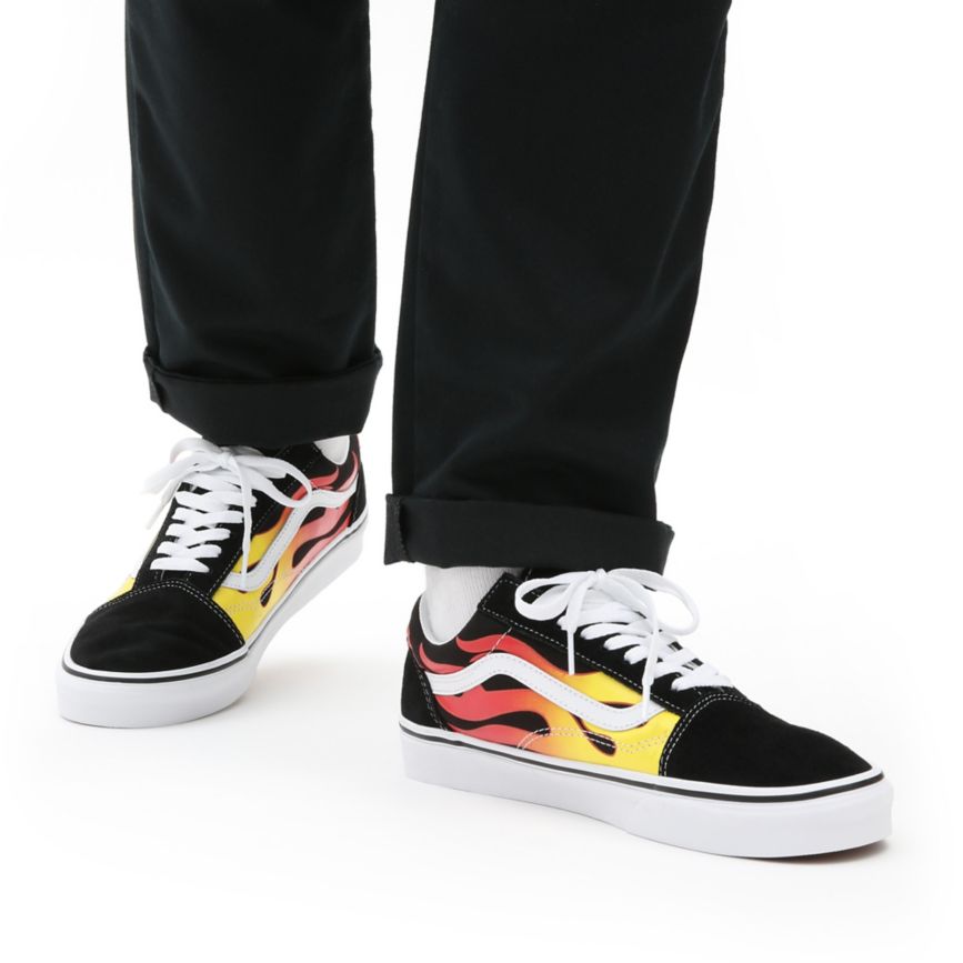 Vans Flame Old Skool Sko Čierne | VN641F5RZ12