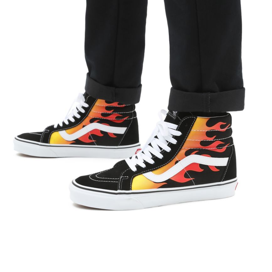 Vans Flame Sk8-Hi Reissue Sko Čierne | VN152N8CM87