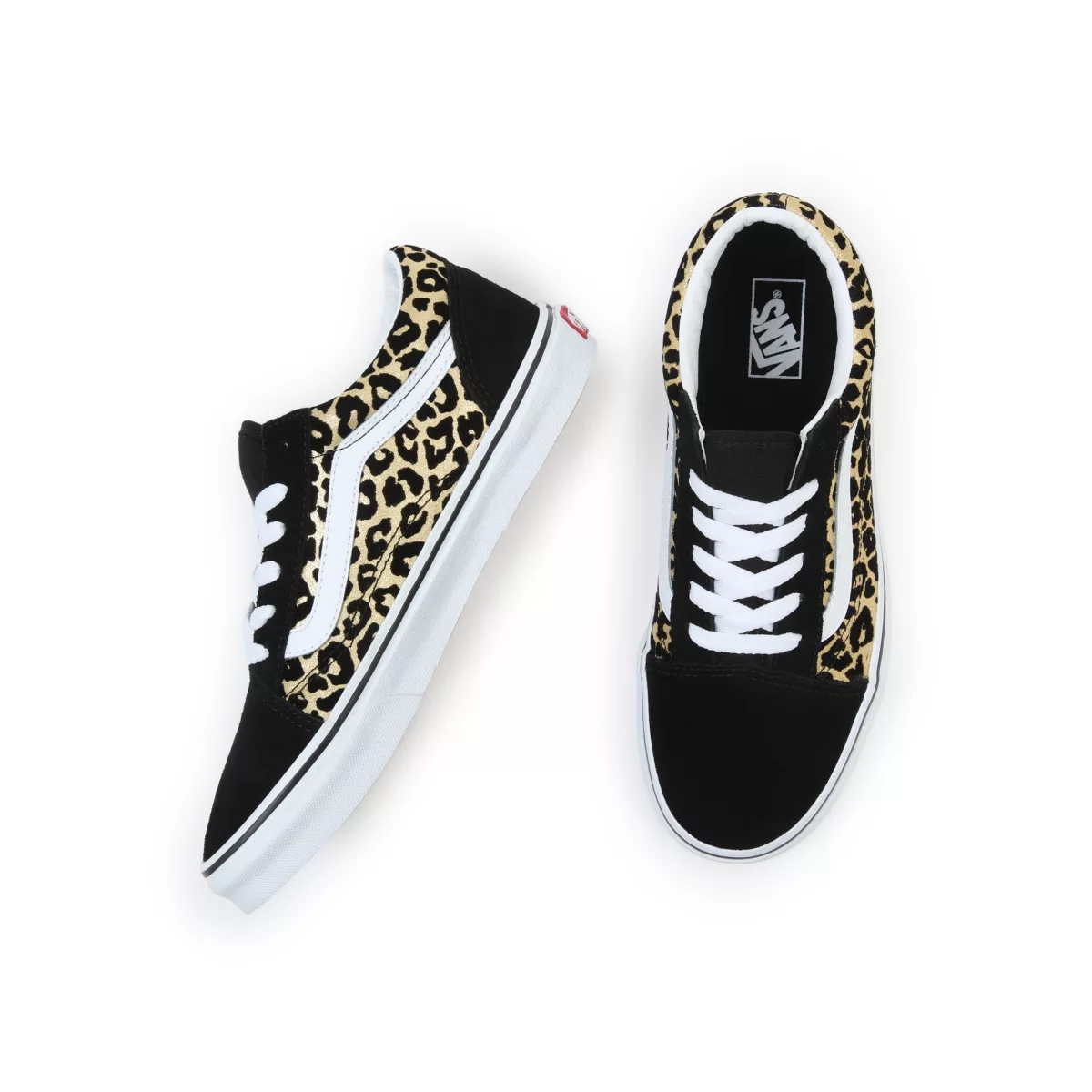 Vans Flocked Leopard Old Skool Sko Čierne | VN277E3YT66
