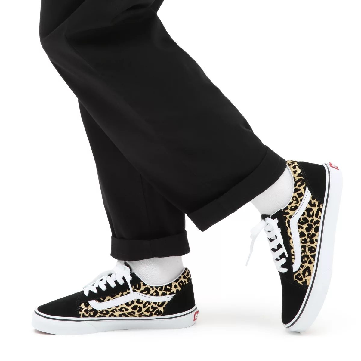 Vans Flocked Leopard Old Skool Sko Čierne | VN277E3YT66
