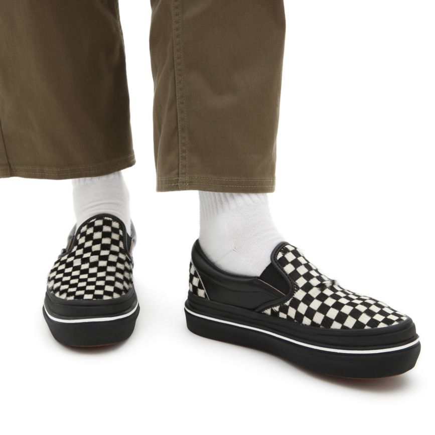 Vans Fury Super ComfyCush Slip-On Sko Čierne | VN426D4NL95