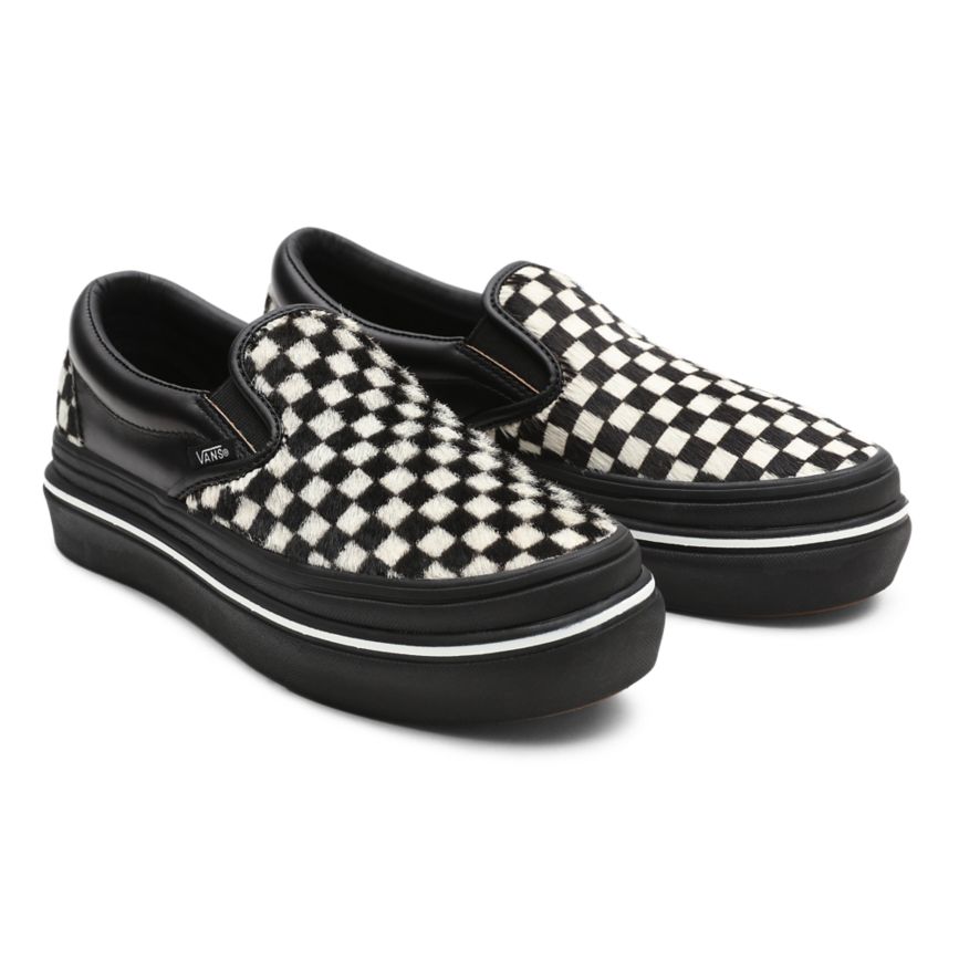 Vans Fury Super ComfyCush Slip-On Sko Čierne | VN426D4NL95