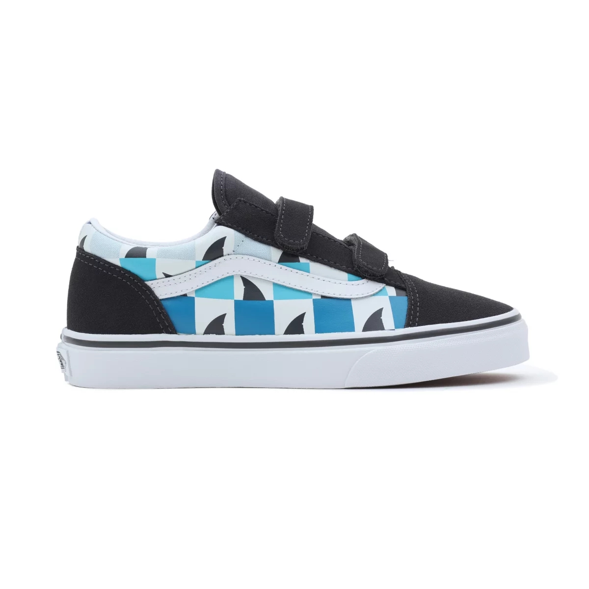 Vans Glow Checkerboard Sharks Old Skool Borrelås Sko Čierne | VN963K2KC46