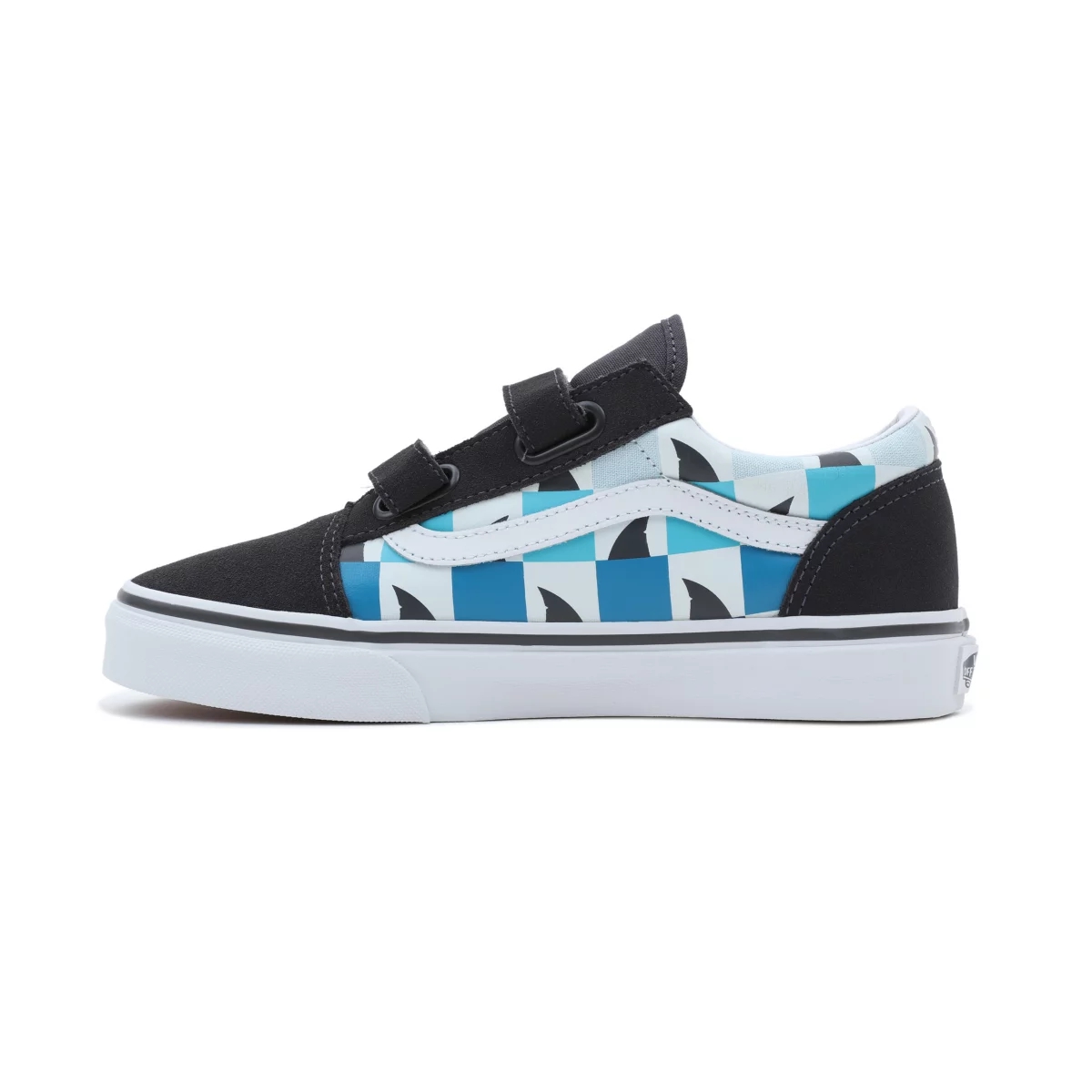 Vans Glow Checkerboard Sharks Old Skool Borrelås Sko Čierne | VN963K2KC46