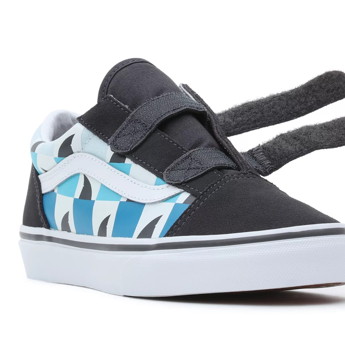 Vans Glow Checkerboard Sharks Old Skool Borrelås Sko Čierne | VN963K2KC46