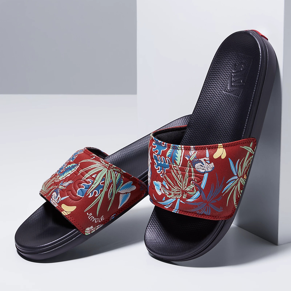 Vans Hawaiian Jungle La Costa Badesandaler-On Červené | VN049A8AV80
