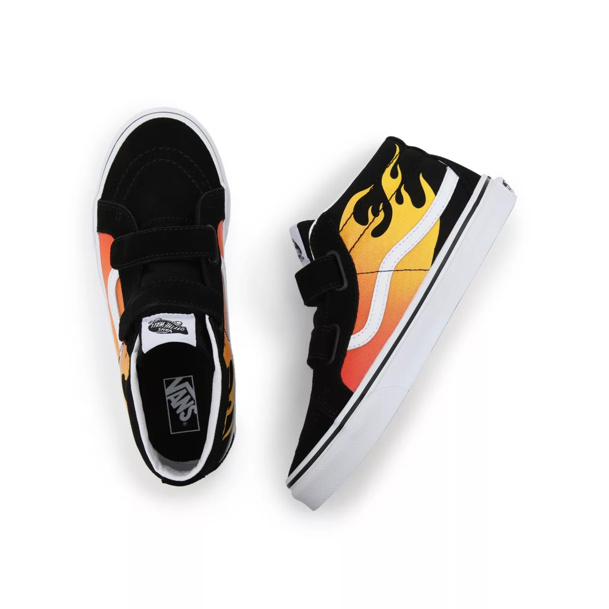 Vans Hot Flame Sk8-Mid Reissue Borrelås Sko Čierne | VN533Q9OF94