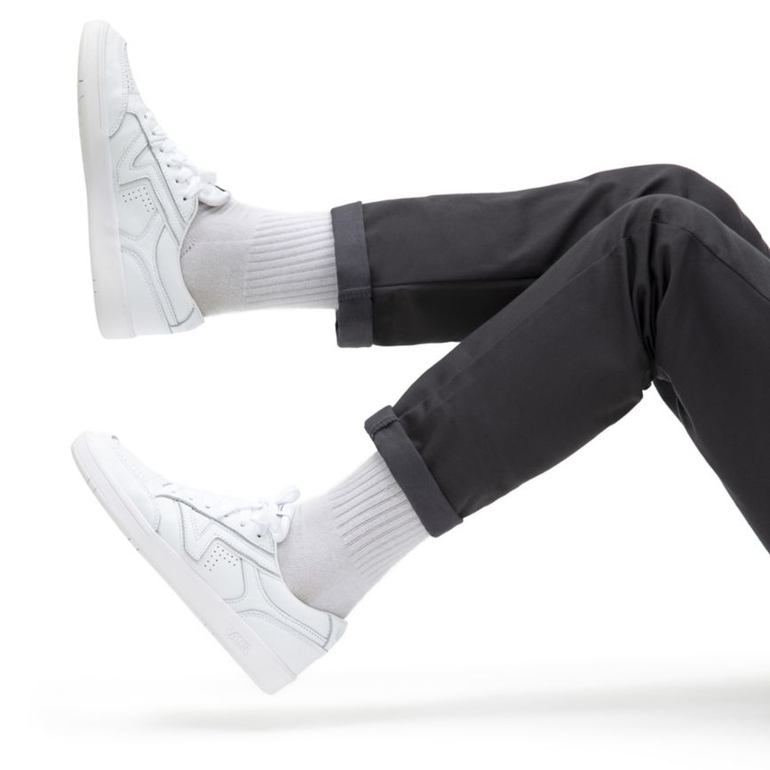 Vans Læder Lowland CC Sko Biele | VN551Q2IJ55