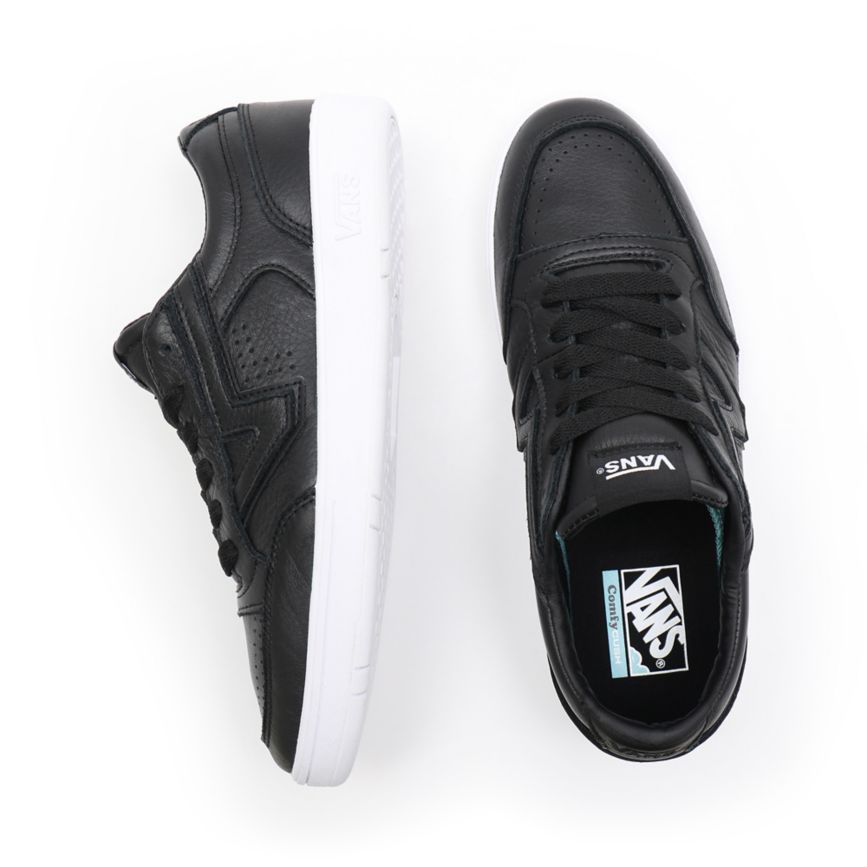 Vans Læder Lowland CC Sko Čierne | VN053K9XE93