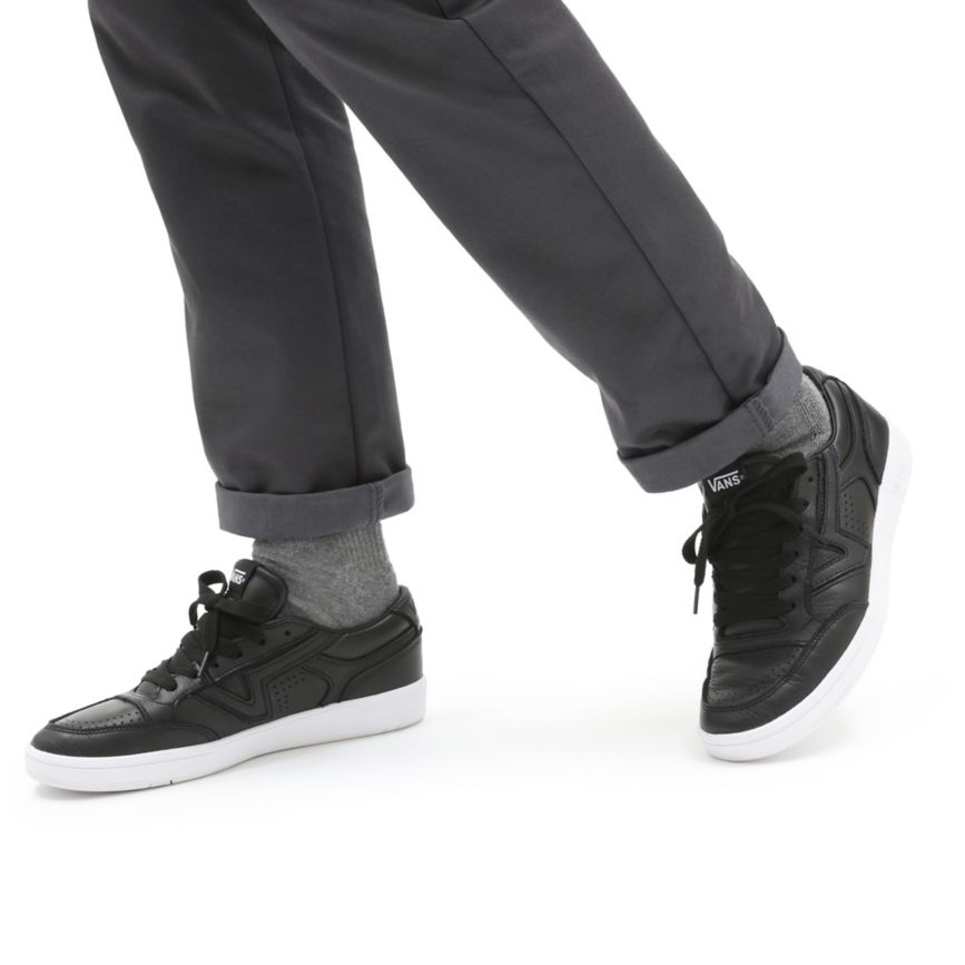 Vans Læder Lowland CC Sko Čierne | VN053K9XE93