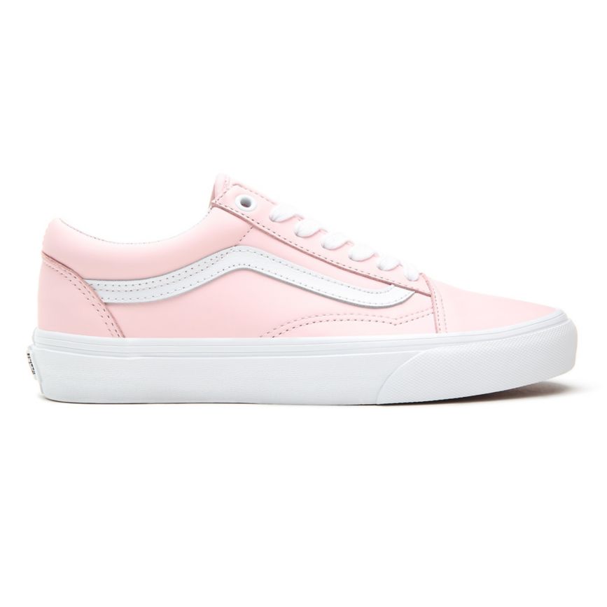 Vans Læder Old Skool Sko Biele | VN111A1QZ48