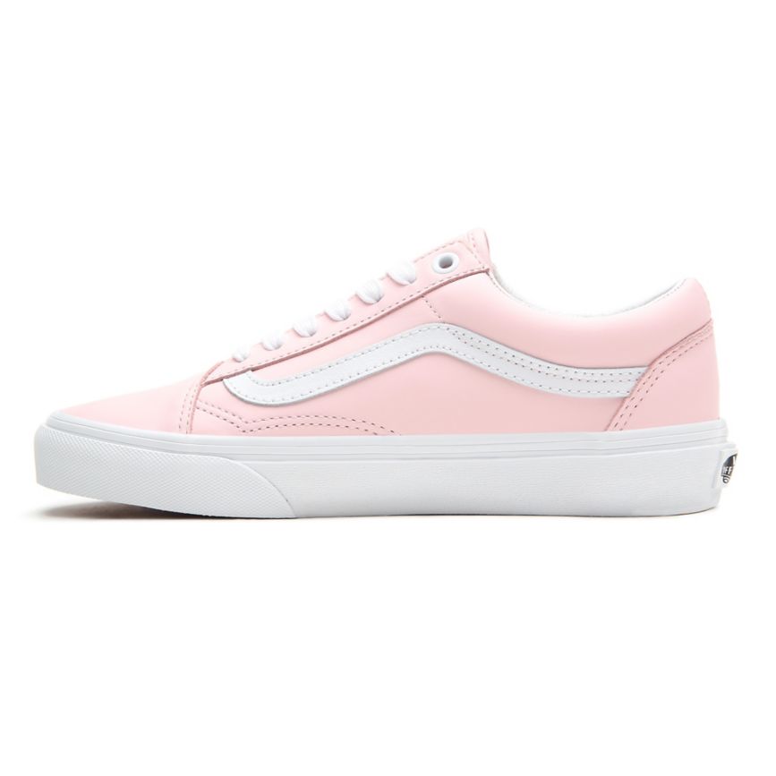 Vans Læder Old Skool Sko Biele | VN111A1QZ48