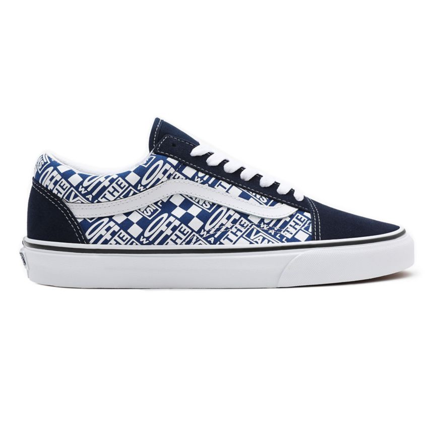 Vans Off The Wall Old Skool Sko Modre | VN518I7QZ16