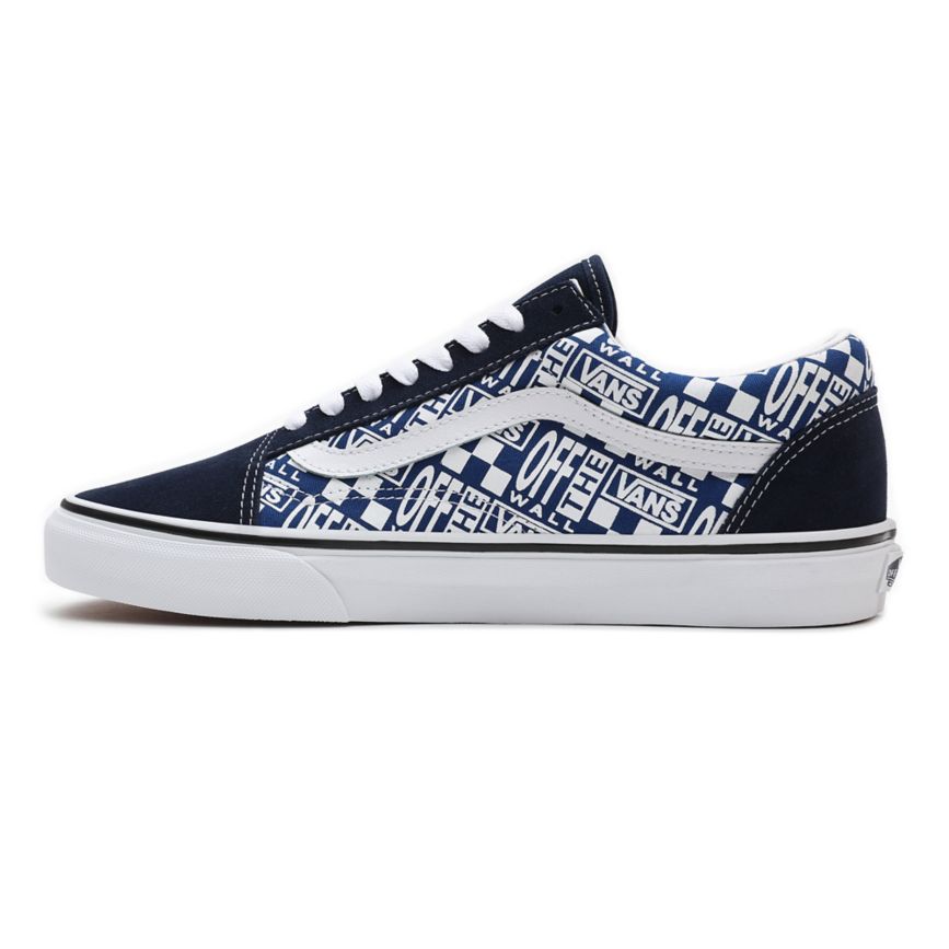 Vans Off The Wall Old Skool Sko Modre | VN518I7QZ16