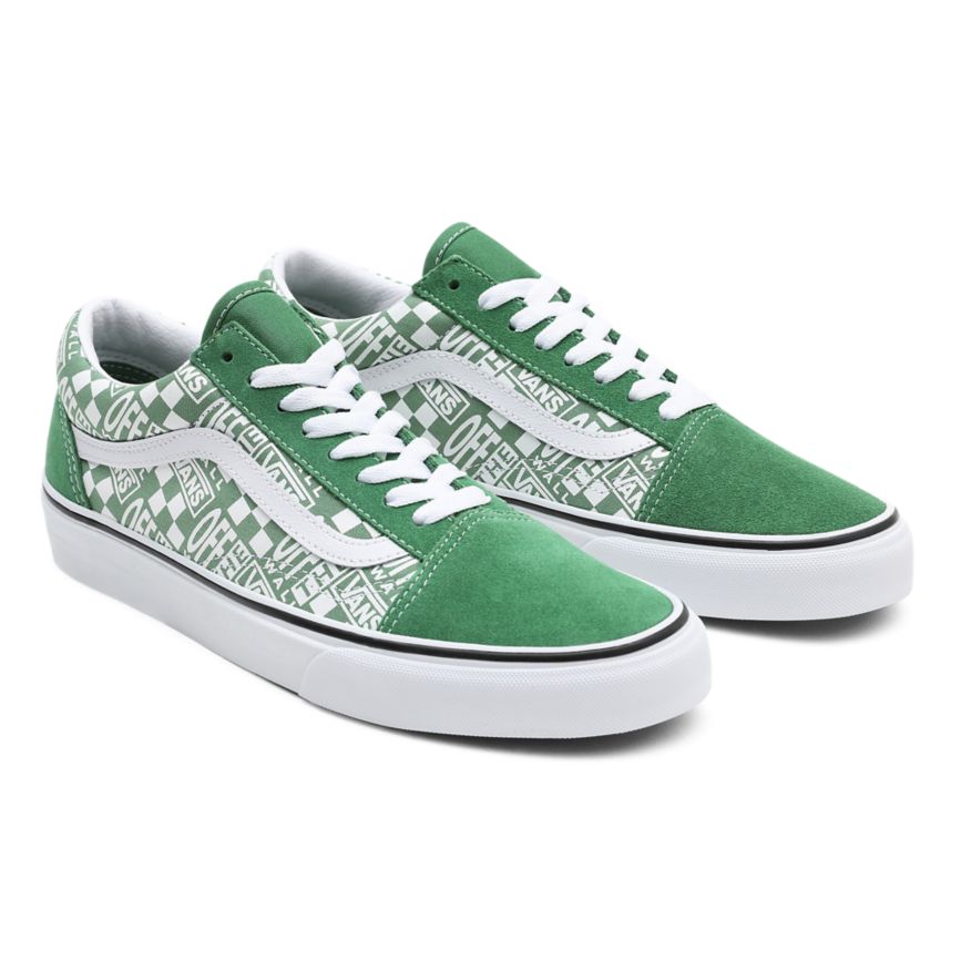 Vans Off The Wall Old Skool Sko Zelene | VN183L2EY09