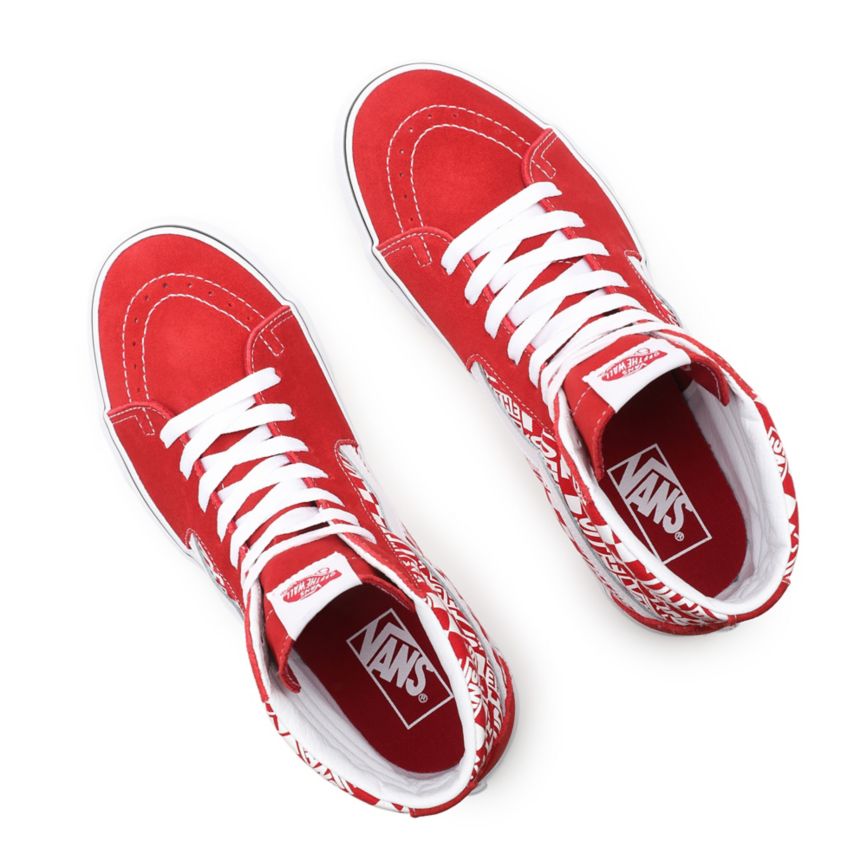 Vans Off The Wall SK8-Hi Sko Červené | VN215R7OH89