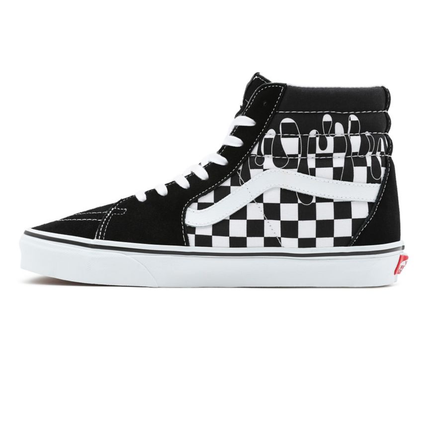 Vans Paint Drip Checkerboard Sk8-Hi Sko Čierne | VN013W9GG55