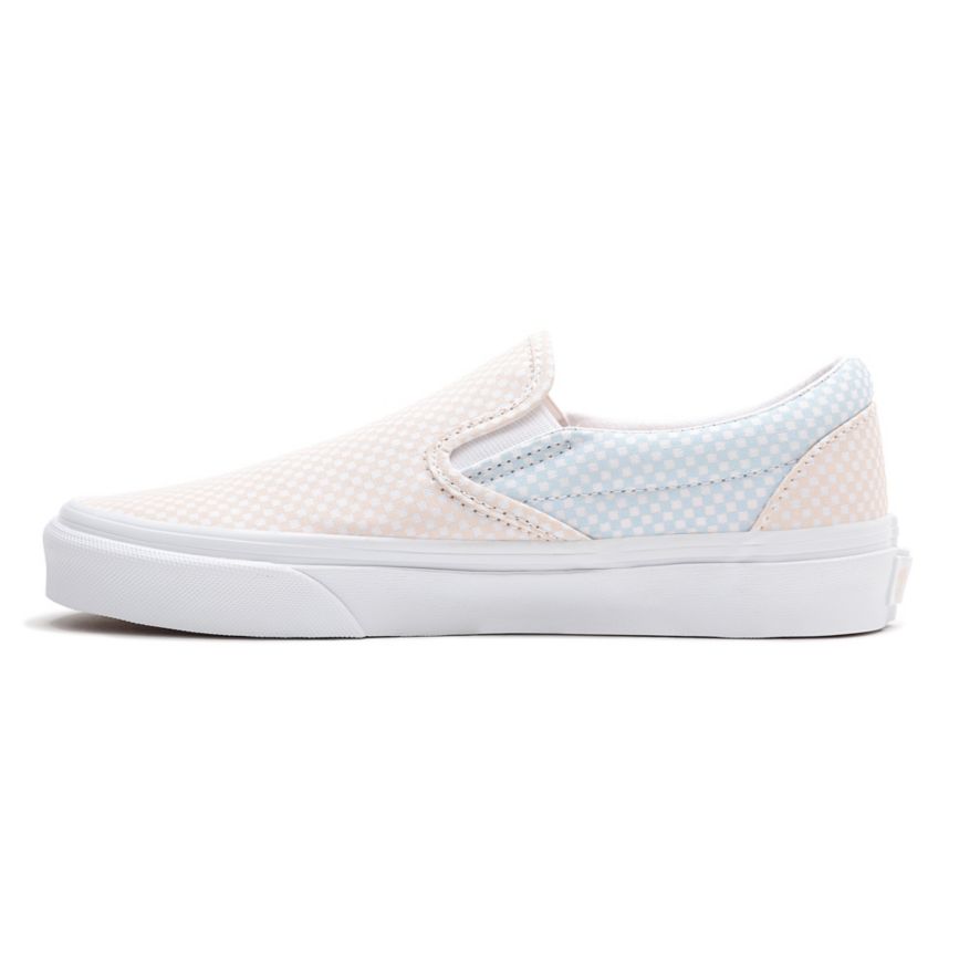 Vans Pastel Checkerboard Classic Slip-On Sko Biele | VN856G1OI65