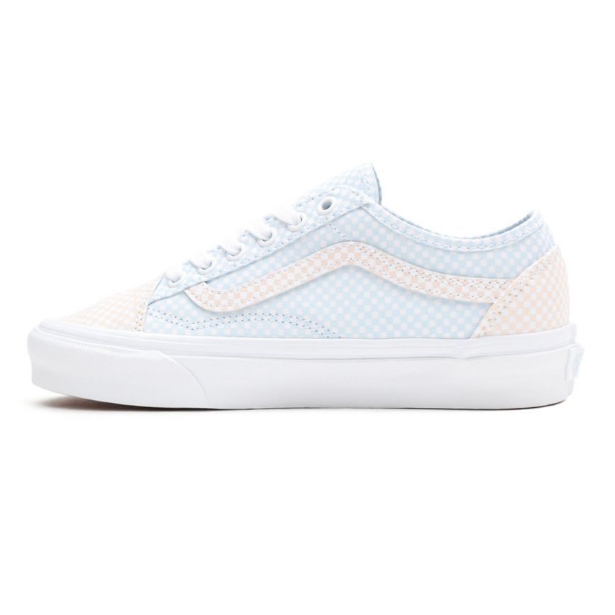 Vans Pastel Checkerboard Old Skool Tapered Sko Biele | VN333T7DX74