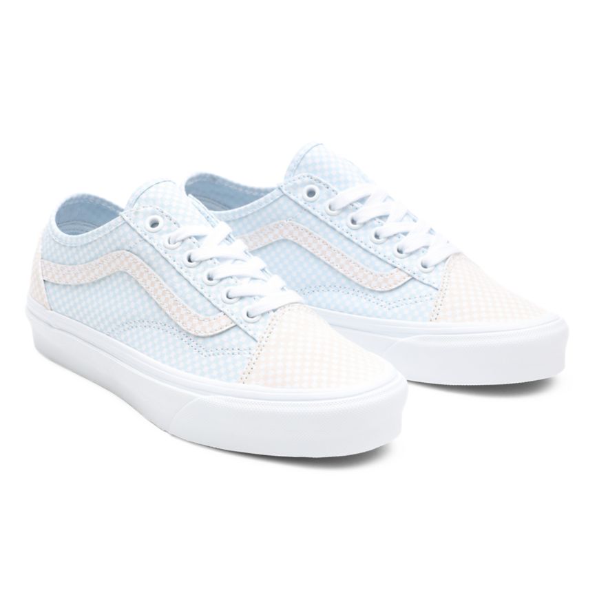 Vans Pastel Checkerboard Old Skool Tapered Sko Biele | VN333T7DX74